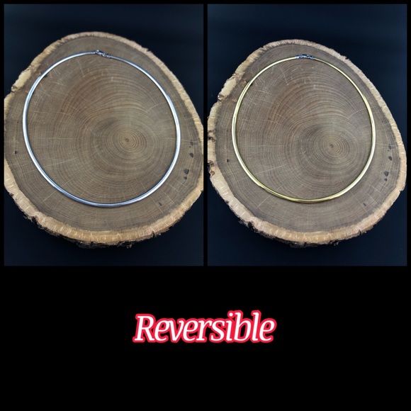 10k Gold Italy 3mm Omega chain Necklace - Picture 5 of 17